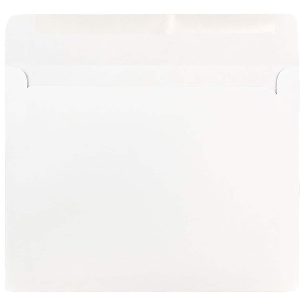 JAM Paper 8.75" x 11.5" White Booklet Commercial Envelopes, 50ct.